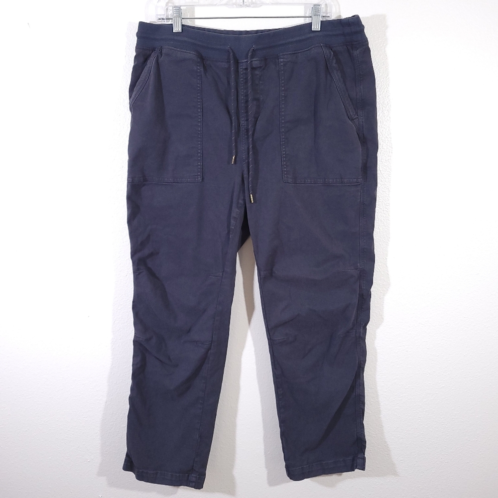 Faherty Women's Navy Traveler Pants
